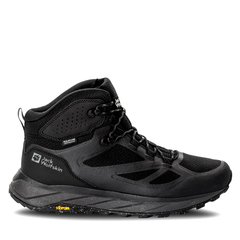 Jack Wolfskin Παπούτσια πεζοπορίας Jack Wolfskin Terraventure Texapore Mid M 4051521 Μαύρο