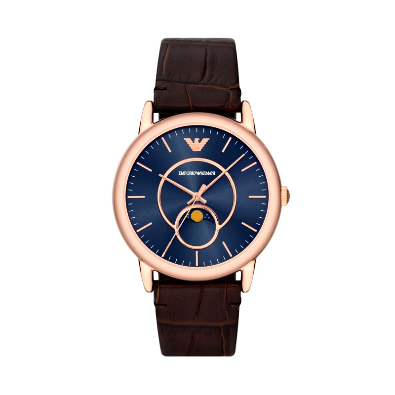 Emporio Armani Ρολόι Emporio Armani Luigi AR11566 Καφέ