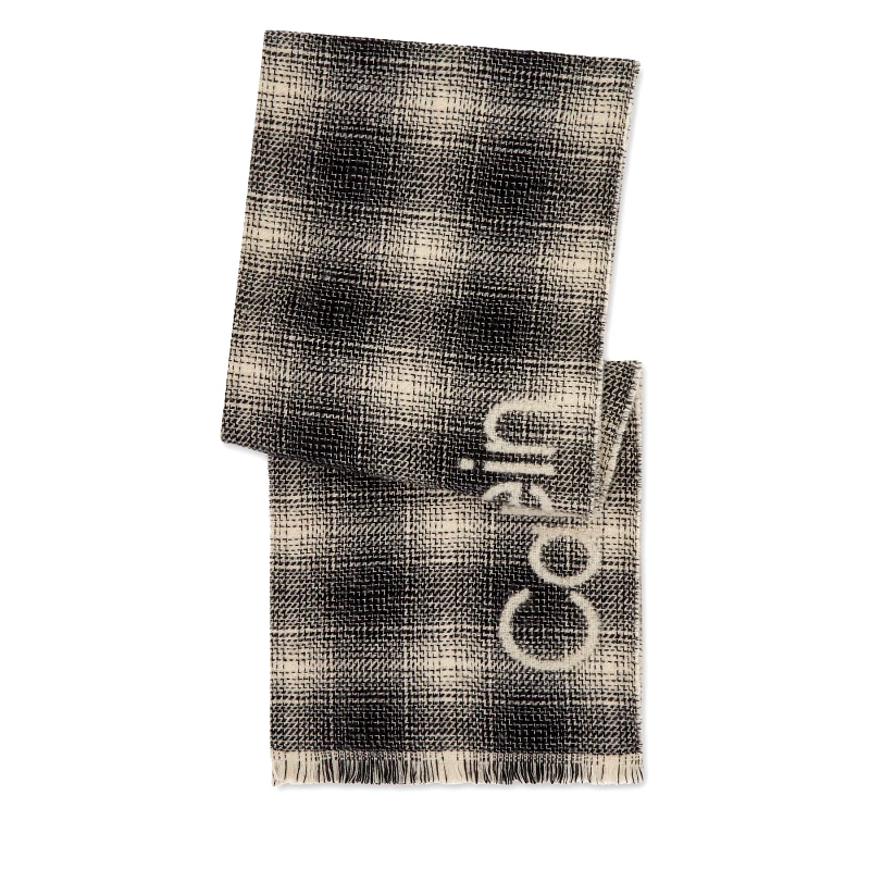 Calvin Klein Κασκόλ Calvin Klein Check Scarf K50K510989 Μαύρο