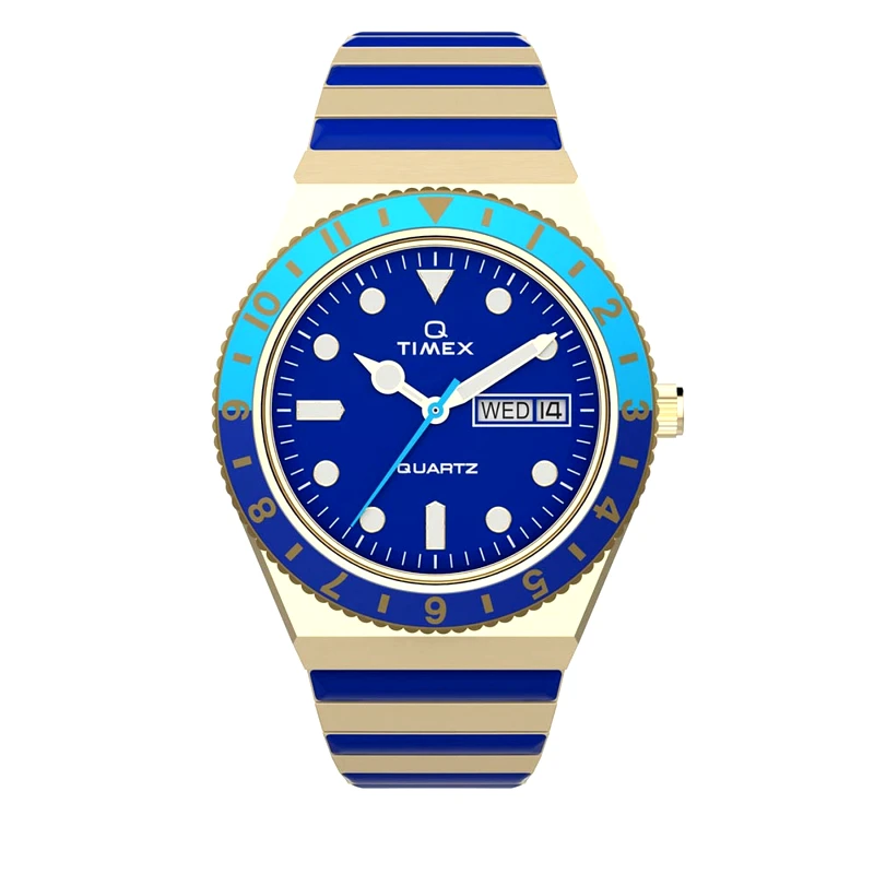 Timex Ρολόι Timex Q Timex Malibu TW2V38500 Χρυσό