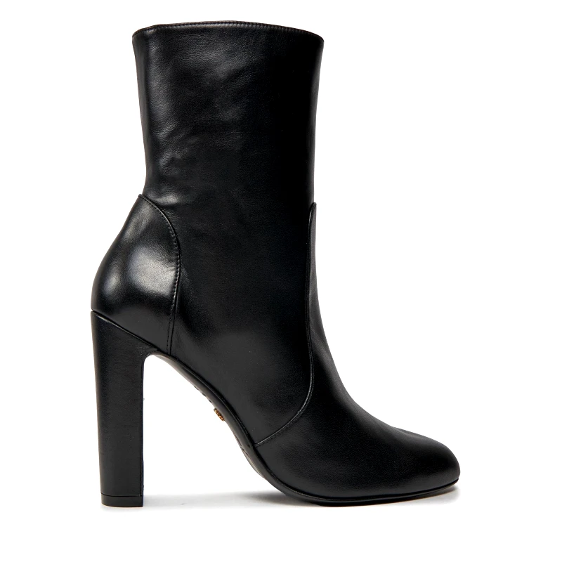 Stuart Weitzman Μποτάκια Stuart Weitzman Vida 100 Zip Bootie SG232 Μαύρο
