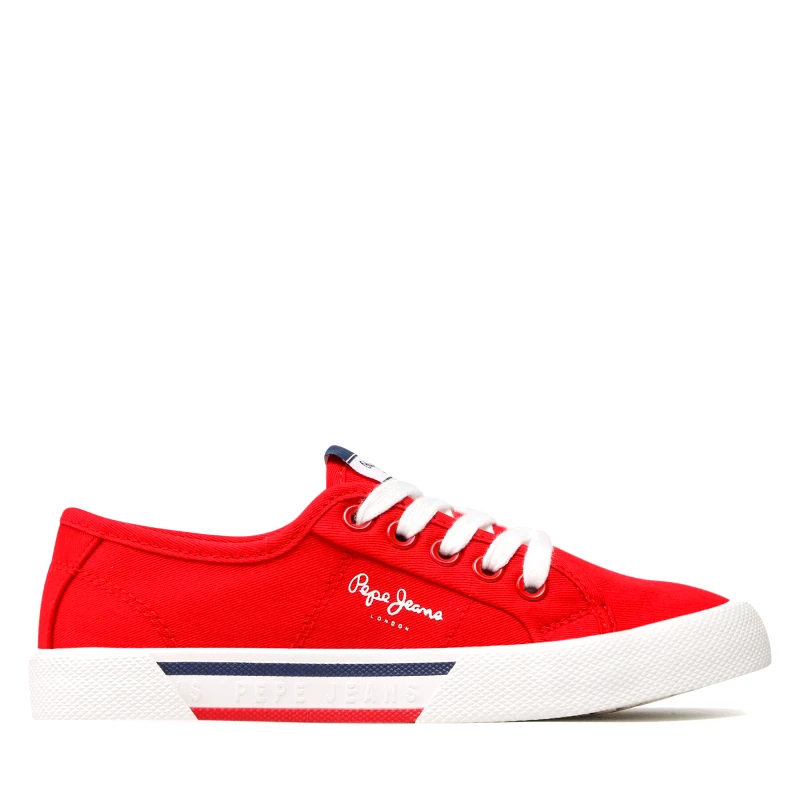 Pepe Jeans Πάνινα παπούτσια Pepe Jeans Brady Boy Basic PBS30527 Κόκκινο