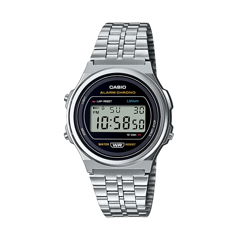 Casio Ρολόι Casio A171WE-1AEF Ασημί