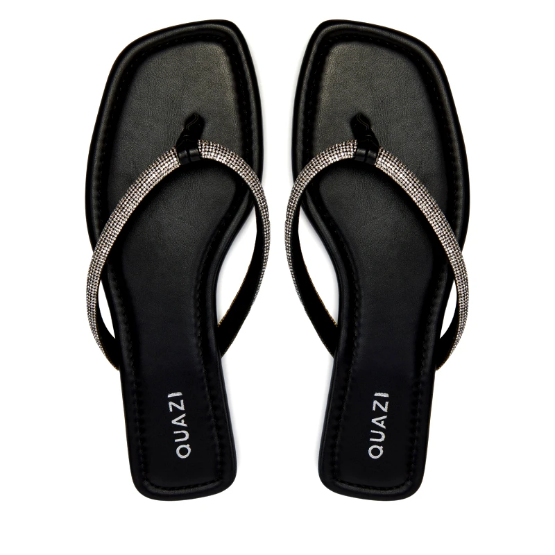 QUAZI Σαγιονάρες QUAZI LS5521-02 Ασημί