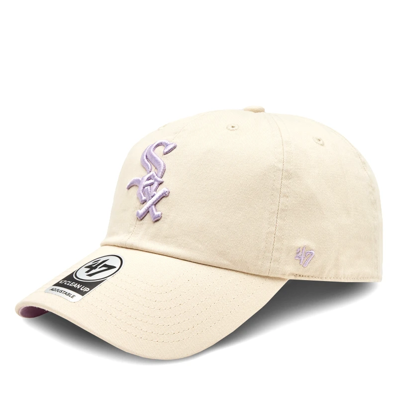 47 Brand Καπέλο Jockey 47 Brand Mlb Chicago White Sox Double Under ’47 Clean Up BAS-DBLUN906GWS-NT03 Μπεζ