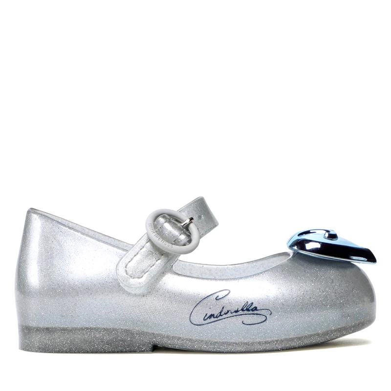 Melissa Μπαλαρίνες Melissa Mini Melissa Sweet Love + Disn 33447 Ασημί