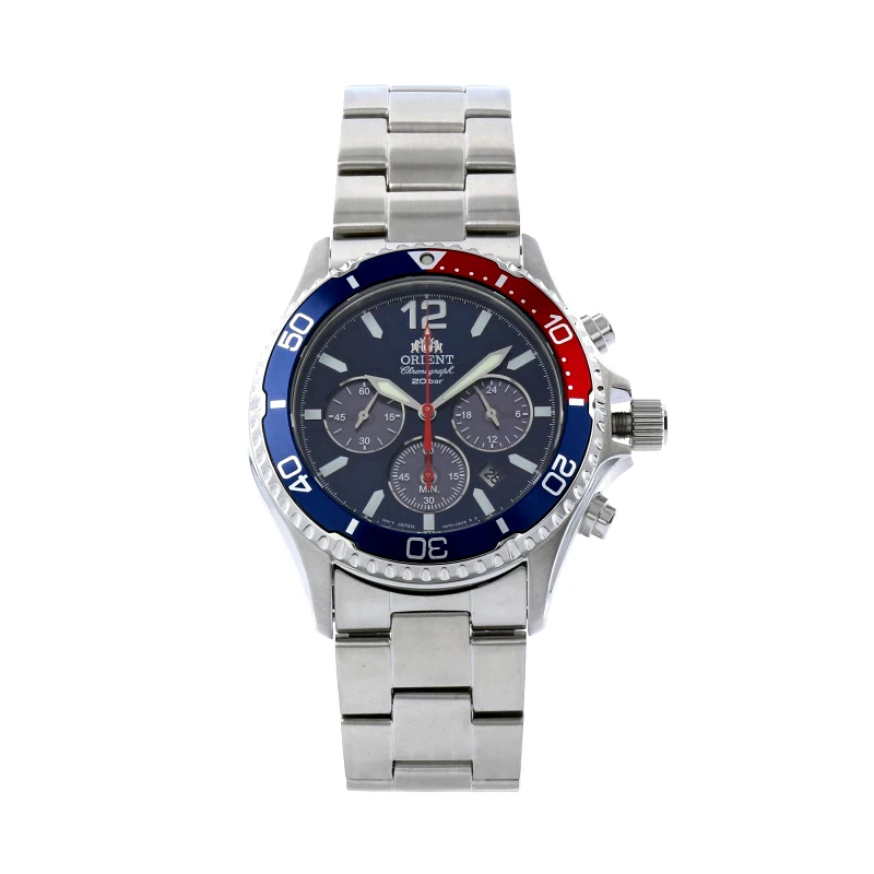 Orient Ρολόι Orient Mako Solar RA-TX0201L10B Ασημί