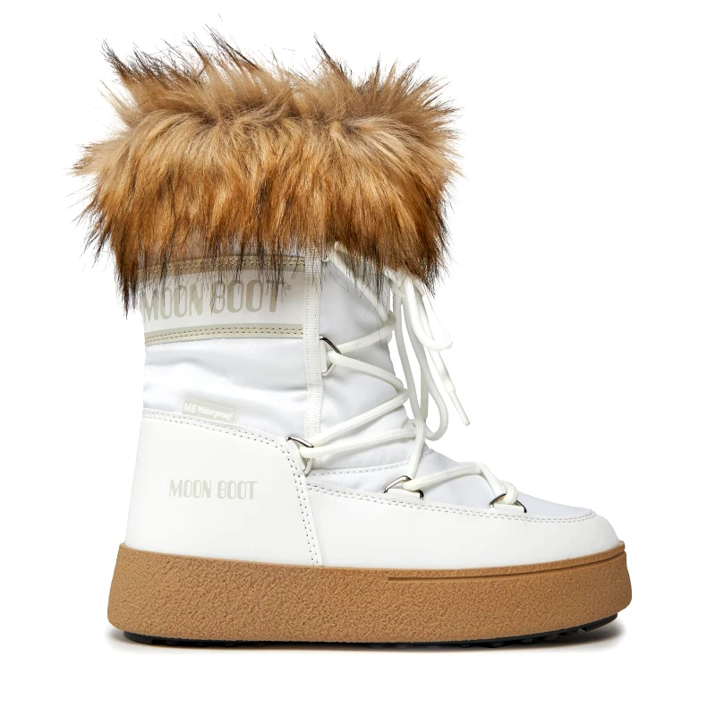Moon Boot Μπότες Χιονιού Moon Boot Ltrack Monaco Low Wp 24500600002 Λευκό