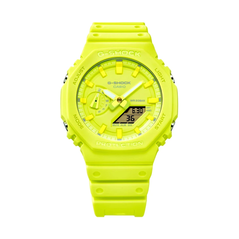 G-Shock Ρολόι G-Shock GA-2100-9A9ER Κίτρινο