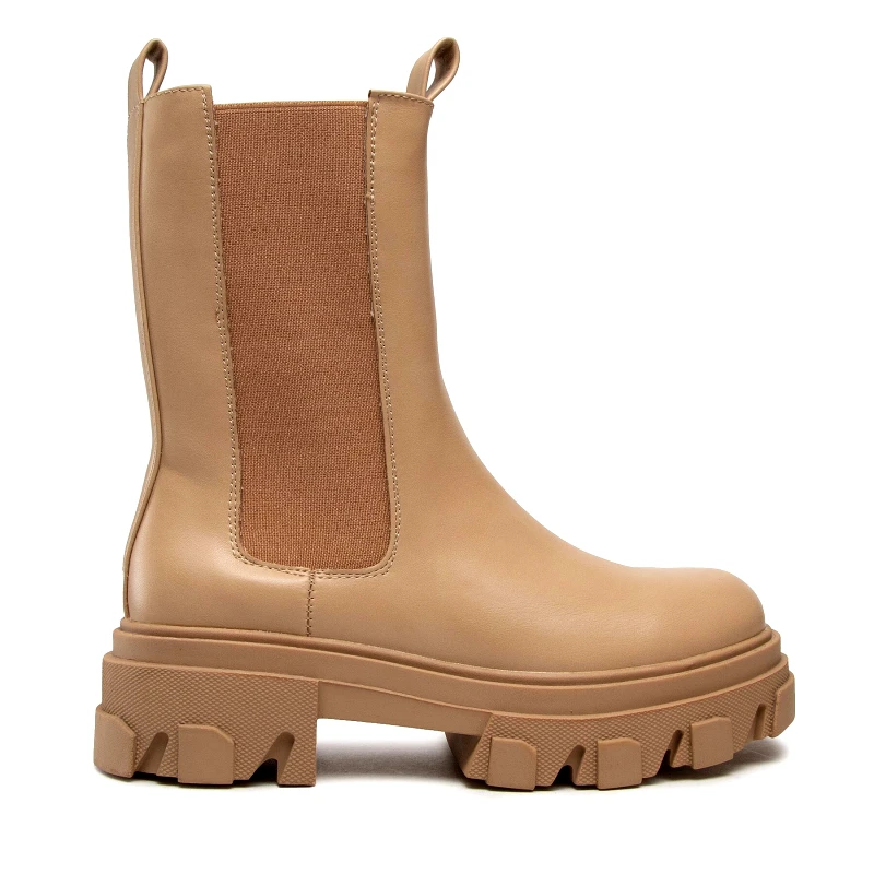 DeeZee Μποτάκια με λάστιχο DeeZee ZAL12901-3 Μπεζ