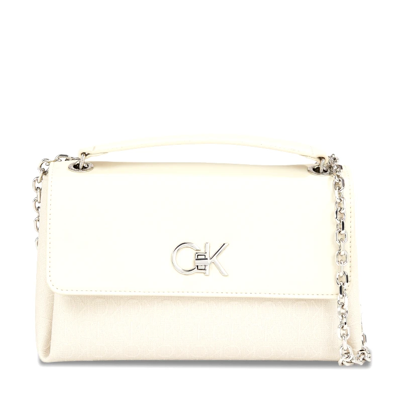 Calvin Klein Τσάντα Calvin Klein Re-Lock Conv Shoulder Bag_Jcq K60K611755 Εκρού