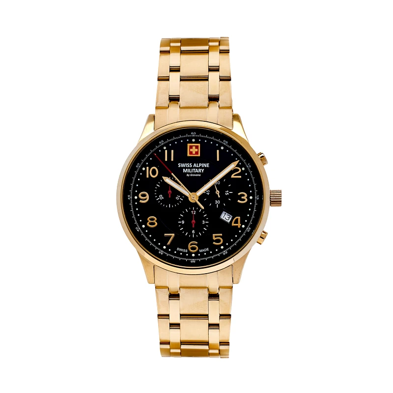 Swiss Alpine Military Ρολόι Swiss Alpine Military 7084.9117 Μαύρο
