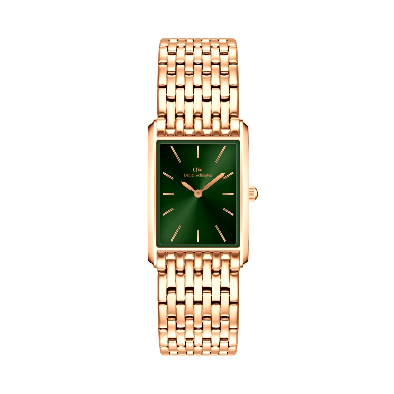 Daniel Wellington Ρολόι Daniel Wellington Bound 9-Link Emerald DW00100704 Χρυσό