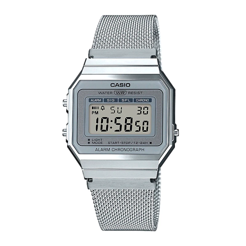 Casio Ρολόι Casio Vintage A700WEM-7AEF Ασημί