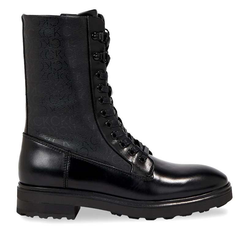 Calvin Klein Ορειβατικά παπούτσια Calvin Klein Cleat Combat Boot - Epi Mono Mix HW0HW01713 Μαύρο