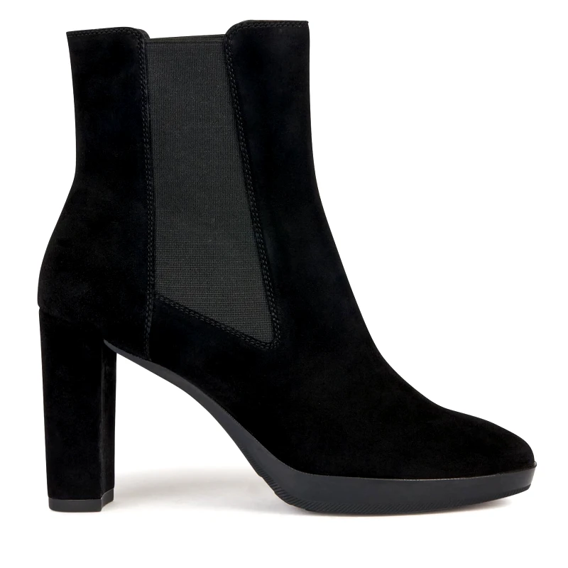 Geox Μποτάκια Geox D Walk Pleasure 85 D35TFC 00021 C9999 Μαύρο