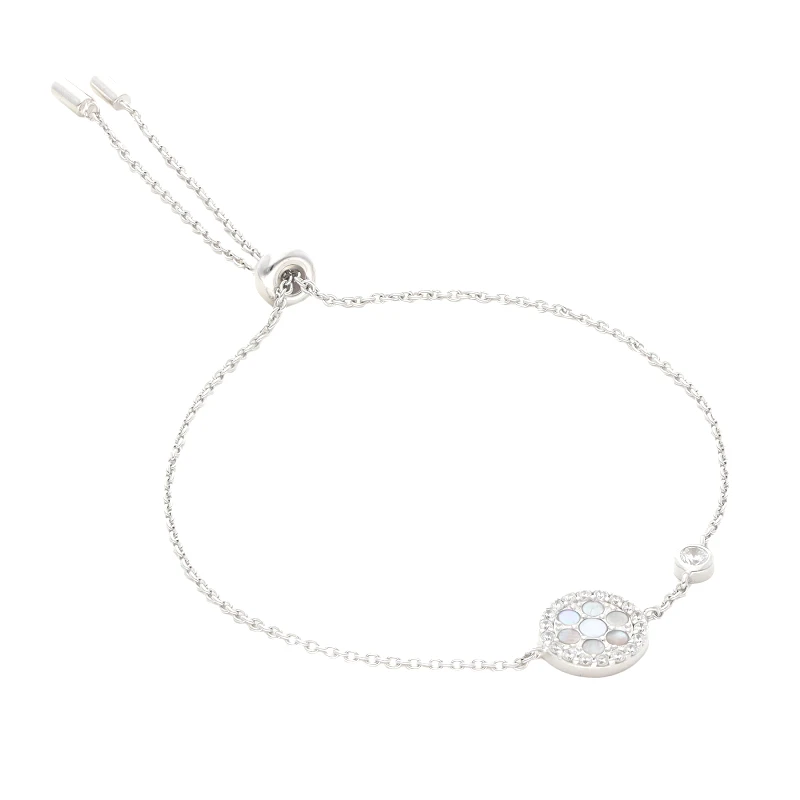 Fossil Βραχιόλι Fossil Glitz Extension JFS00519040 Ασημί
