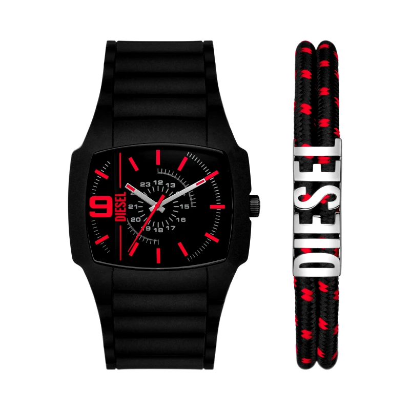Diesel Ρολόι Diesel Cliffhanger DZ2191SET Μαύρο