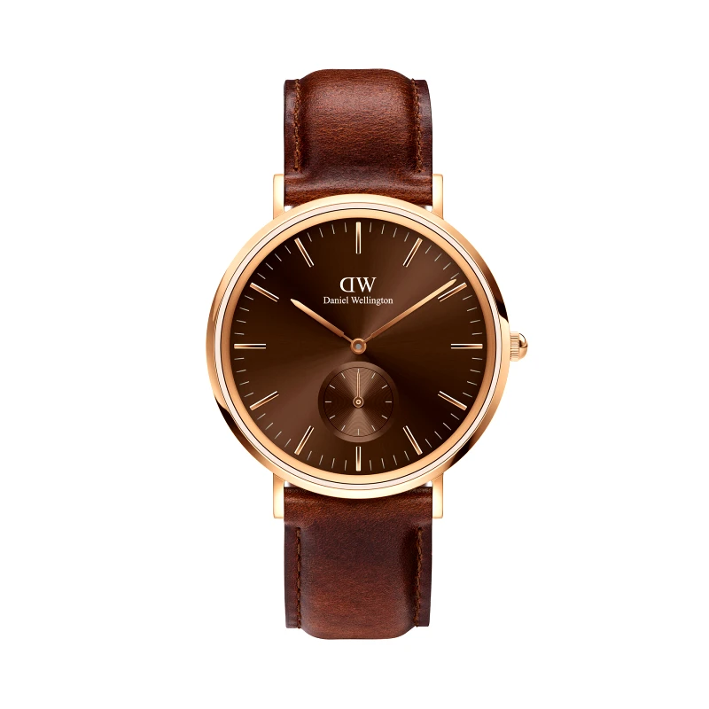 Daniel Wellington Ρολόι Daniel Wellington Classic Multi-Eye St Maves Amber DW00100707 Καφέ