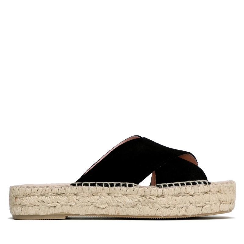 Manebi Εσπαντρίγιες Manebi Double Sole X Bands Sandals K 1.0 DX Μαύρο