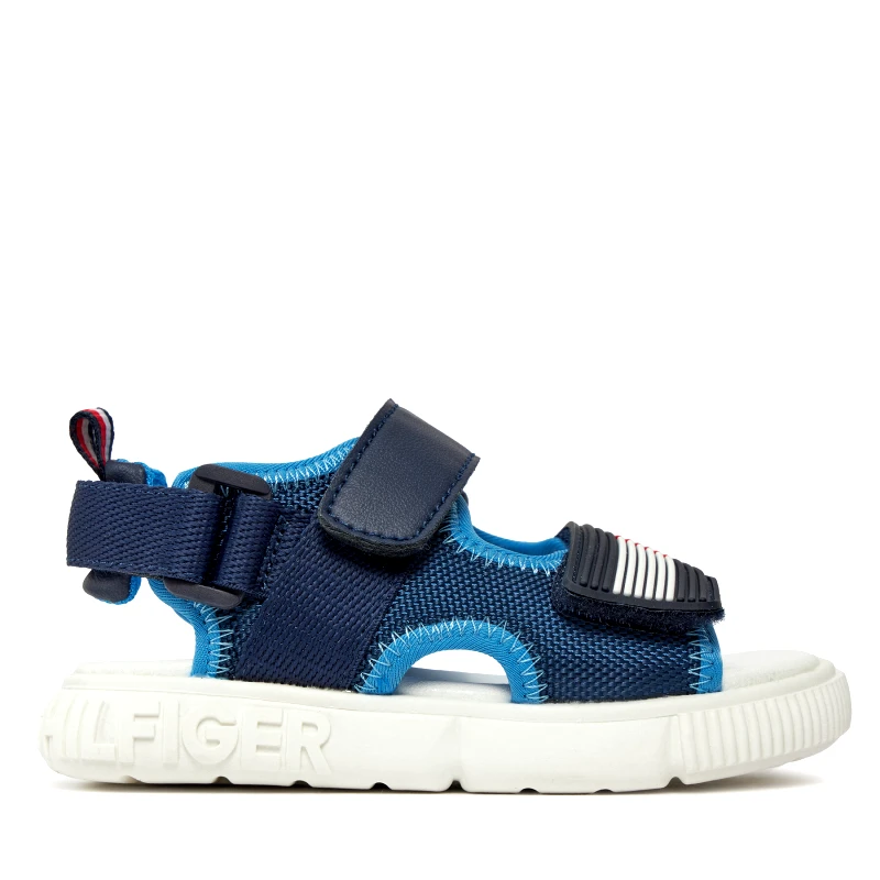 Σανδάλια Tommy Hilfiger Velcro T1B2-33420-1591 S Σκούρο μπλε φωτογραφία