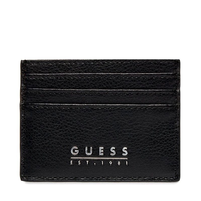 Guess Θήκη πιστωτικών καρτών Guess Fidenza Slg SMFIDA LEA25 Μαύρο