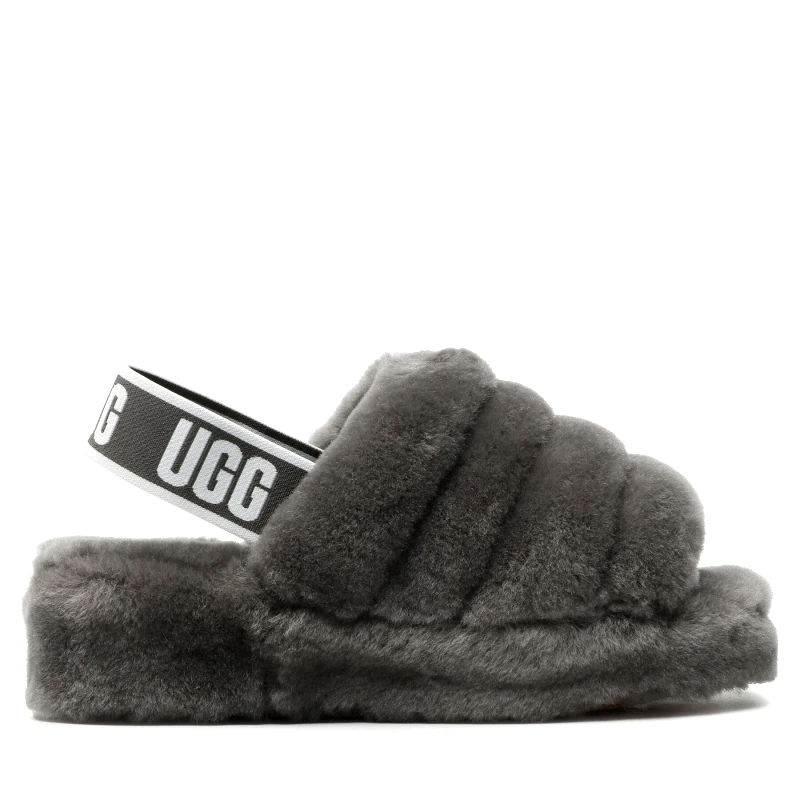 Ugg Παντόφλες Σπιτιού Ugg W Fluff Yeah Slide 1095119 Γκρι
