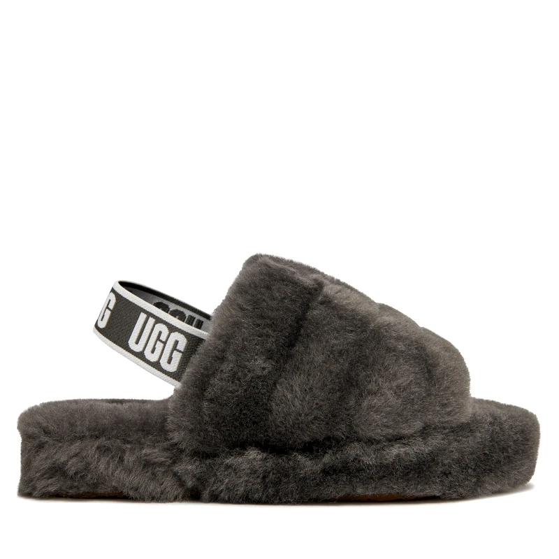 Ugg Παντόφλες Σπιτιού Ugg K Fluff Yeah Slide 1098494K Γκρι