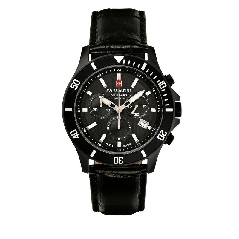 Swiss Alpine Military Ρολόι Swiss Alpine Military 7022.9577 Μαύρο