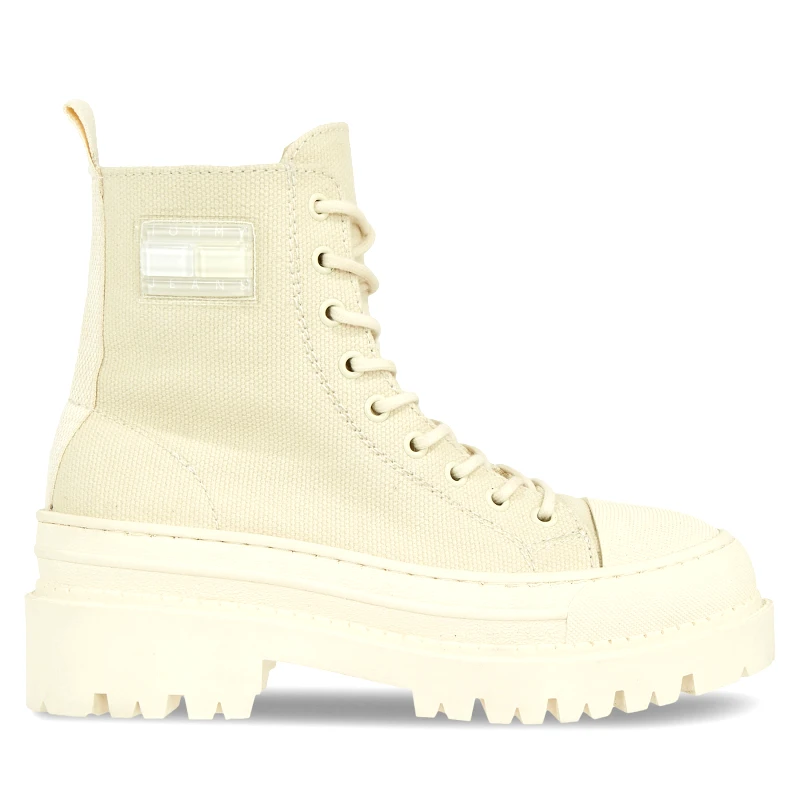 Tommy Hilfiger Μποτάκια Tommy Hilfiger Tjw Foxing Canvas Boot EN0EN02216 Μπεζ