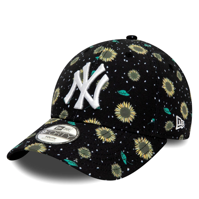 New Era Καπέλο Jockey New Era Kids Floral Aop 940 Ne 60503478 M Μαύρο