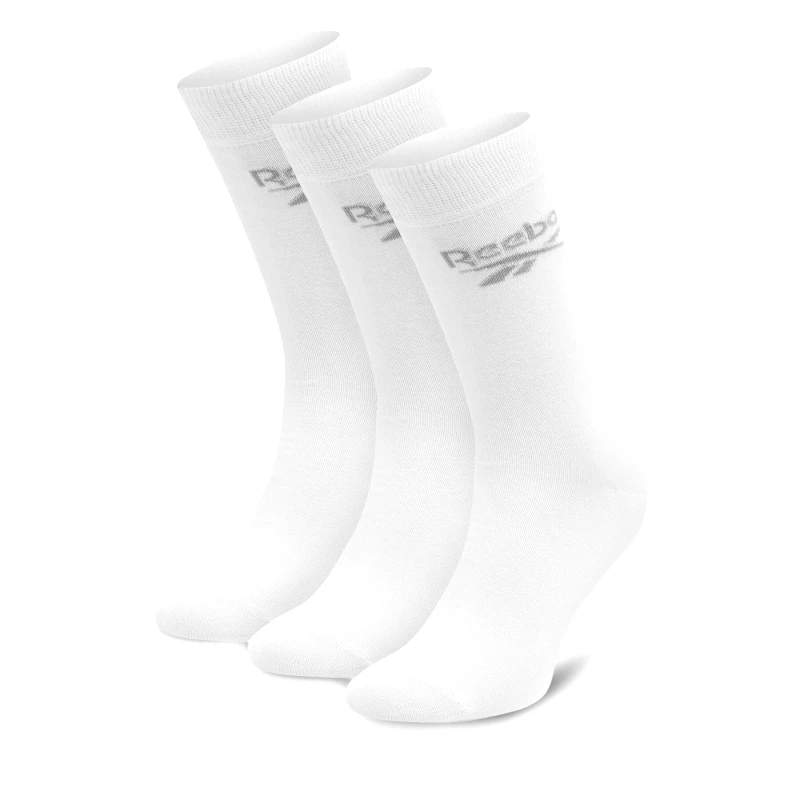 Reebok Σετ 3 ζευγάρια ψηλές κάλτσες unisex Reebok R0367-SS24 (3-pack) Λευκό