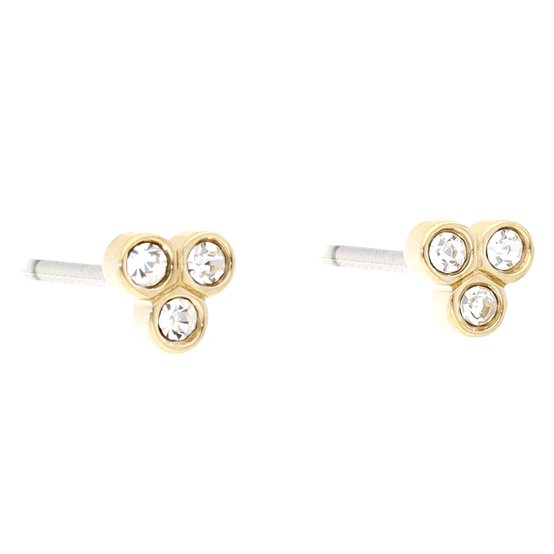 Fossil Σκουλαρίκια Fossil Trio Glitz JF04110710 Χρυσό