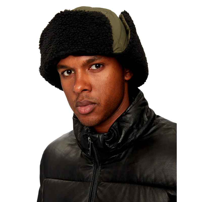 Woolrich Σκούφος Woolrich Quilted Trapper Hat CFWOAC0295MRUT2635 Χακί