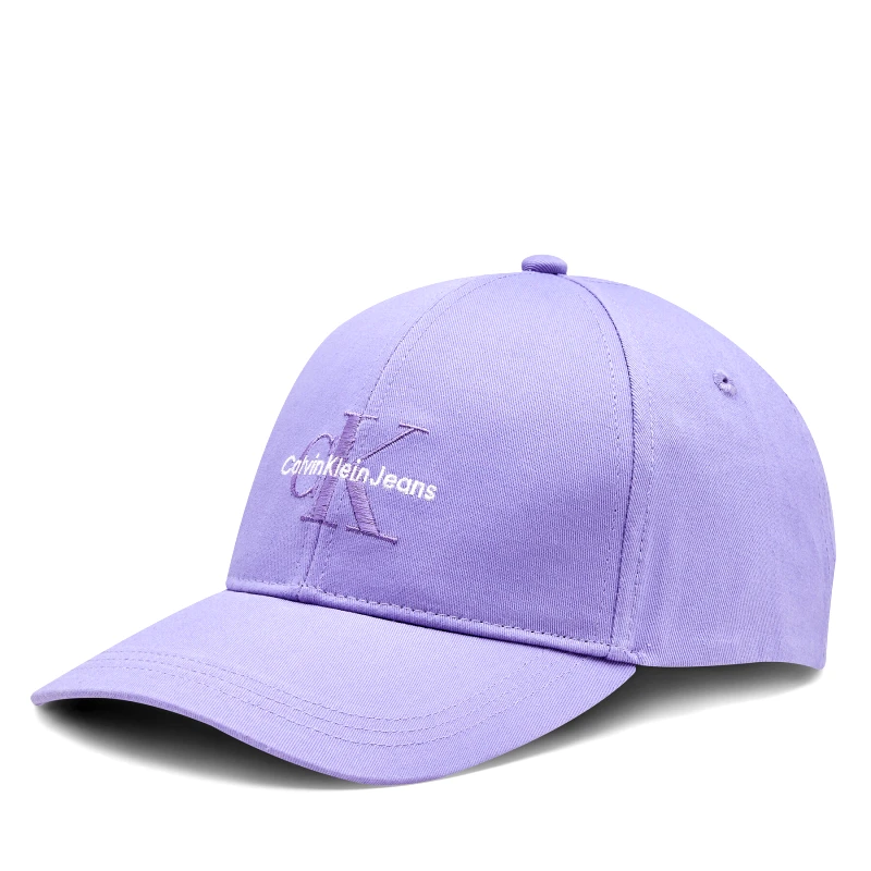 Calvin Klein Καπέλο Jockey Calvin Klein Mono Logo Embro K60K612317 Μωβ