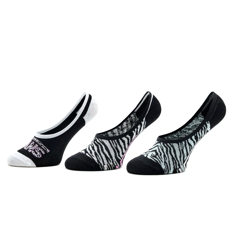 Vans Σετ κάλτσες σοσόνια παιδικές 3 τεμαχίων Vans Zebra Daze Canoodle VN0007AXBR51 Έγχρωμο