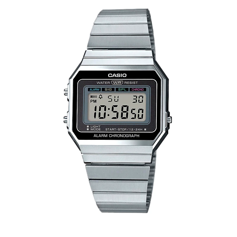 Casio Ρολόι Casio Vintage A700WE-1AEF Ασημί
