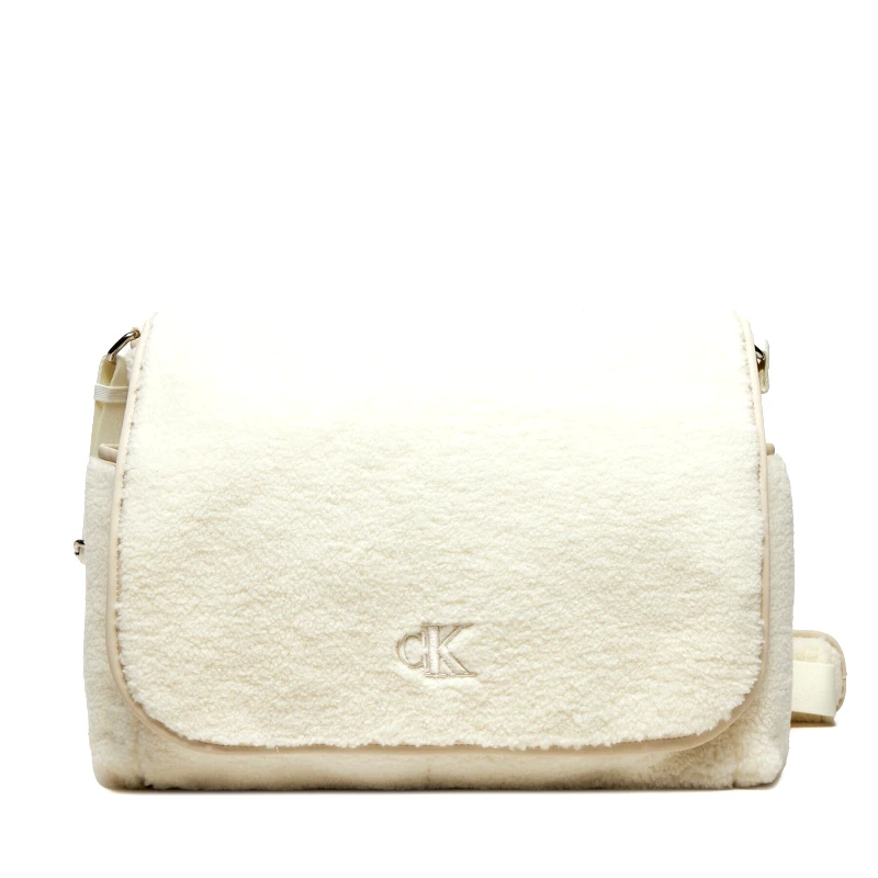 Calvin Klein Jeans Τσάντα αλλαξιέρα Calvin Klein Jeans Teddy Messenger IU0IU00660 Εκρού