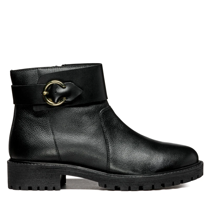 Geox Μποτάκια Geox D Hoara D46FTB 04643 C9999 Μαύρο