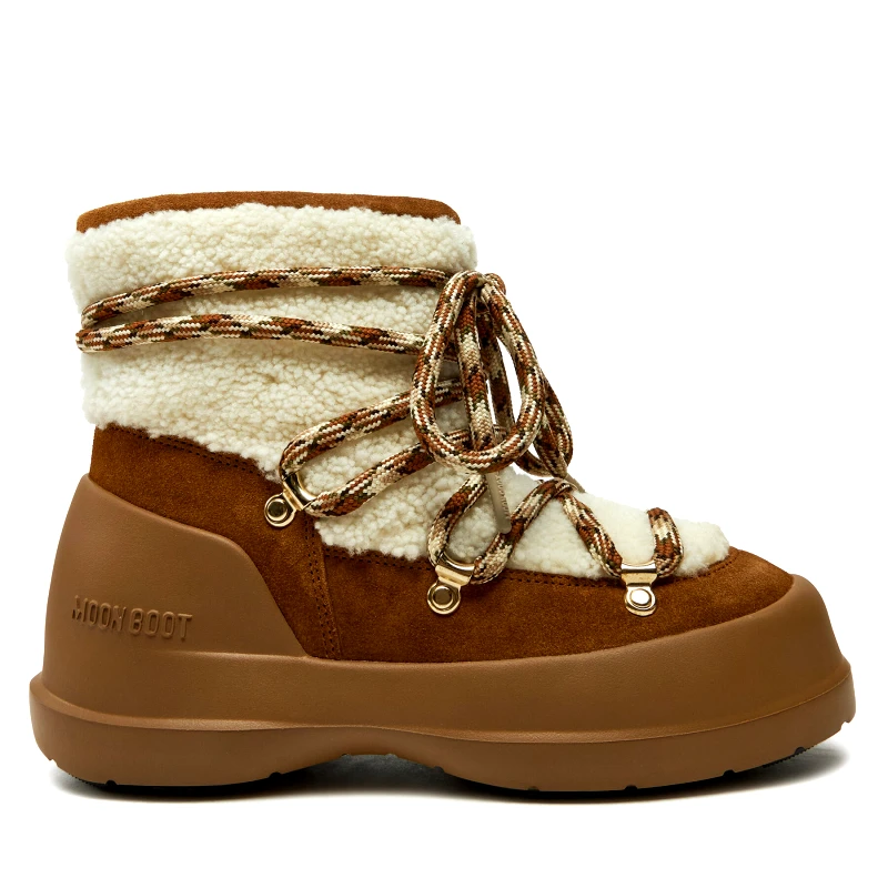 Moon Boot Μπότες Χιονιού Moon Boot Luna Boot Shearling 80D2480020 Καφέ