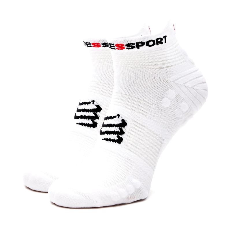 Compressport Κάλτσες Κοντές Unisex Compressport Pro Racing Socks V4.0 Run Low XU00047B Λευκό