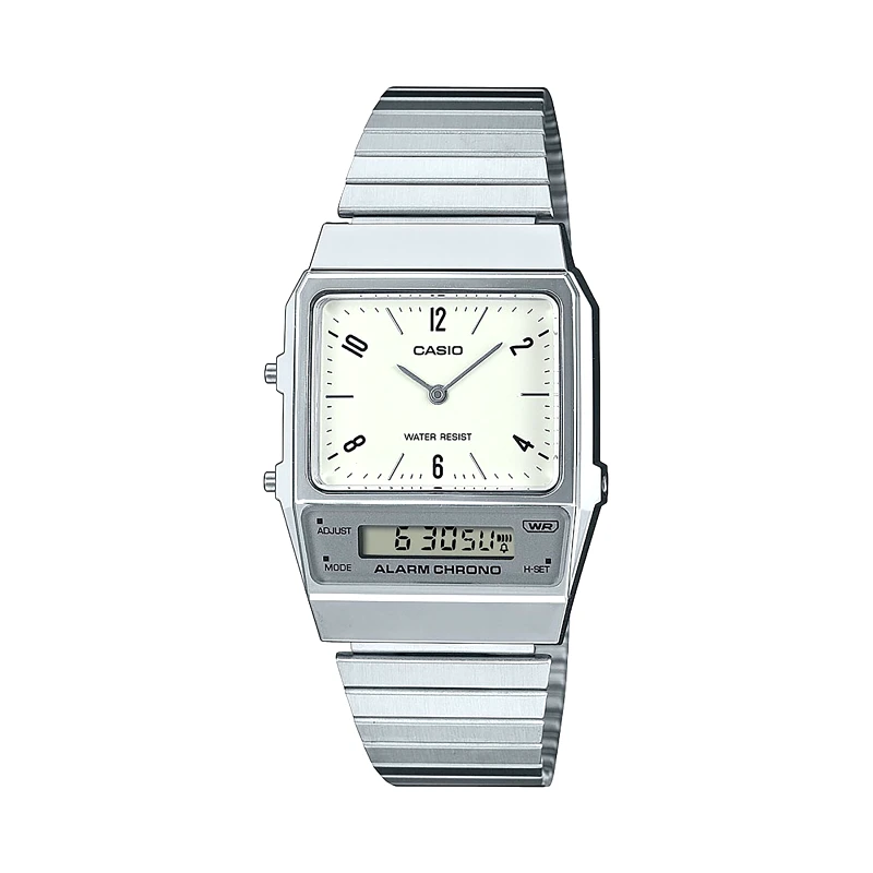 Casio Ρολόι Casio Vintage Edgy AQ-800E-7A2EF Ασημί
