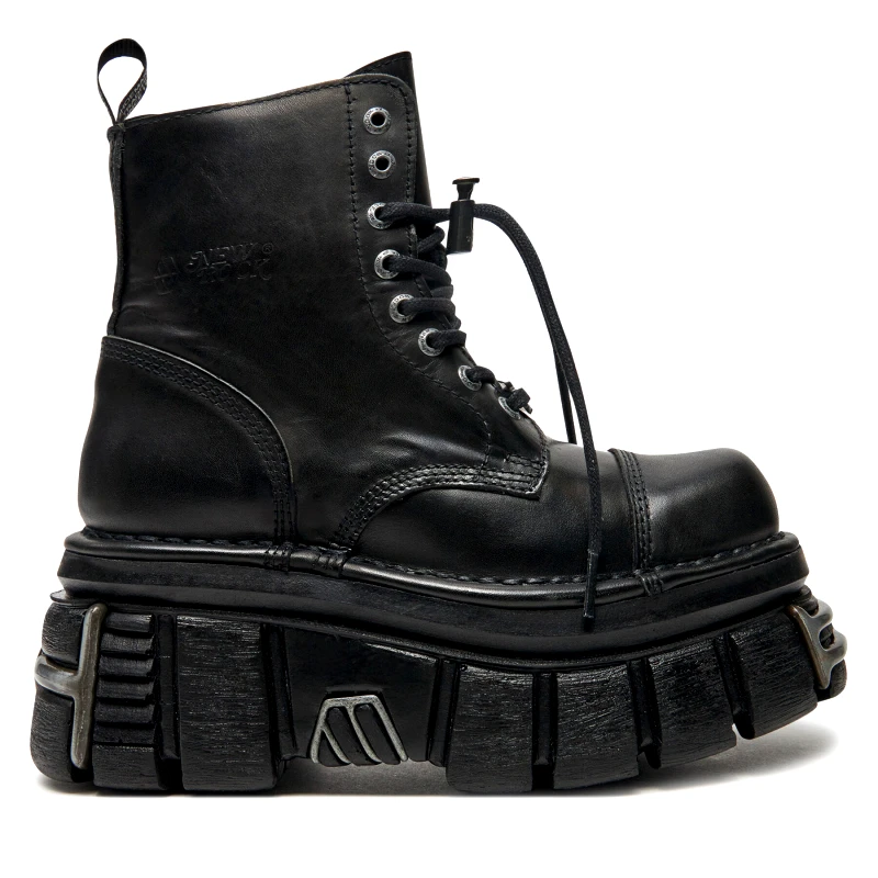 NEW ROCK Αρβύλες NEW ROCK M-NEWMILI083-S37 Μαύρο