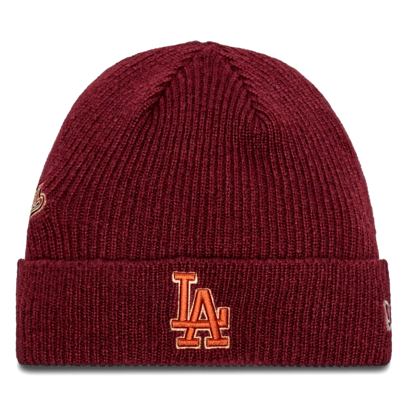 New Era Σκούφος New Era LA Dodgers World Series Patch Cuff Knit Beanie 60580732 Κόκκινο