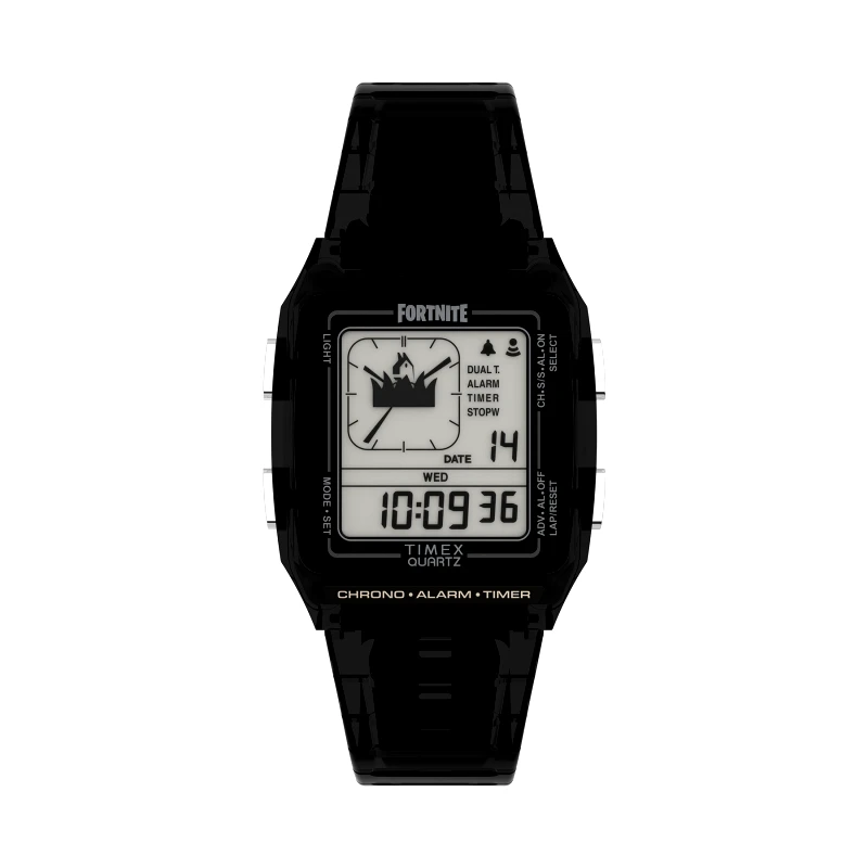 Timex Ρολόι Timex Q Timex Lca X Fortnite® 35mm TW2W96500 Μαύρο