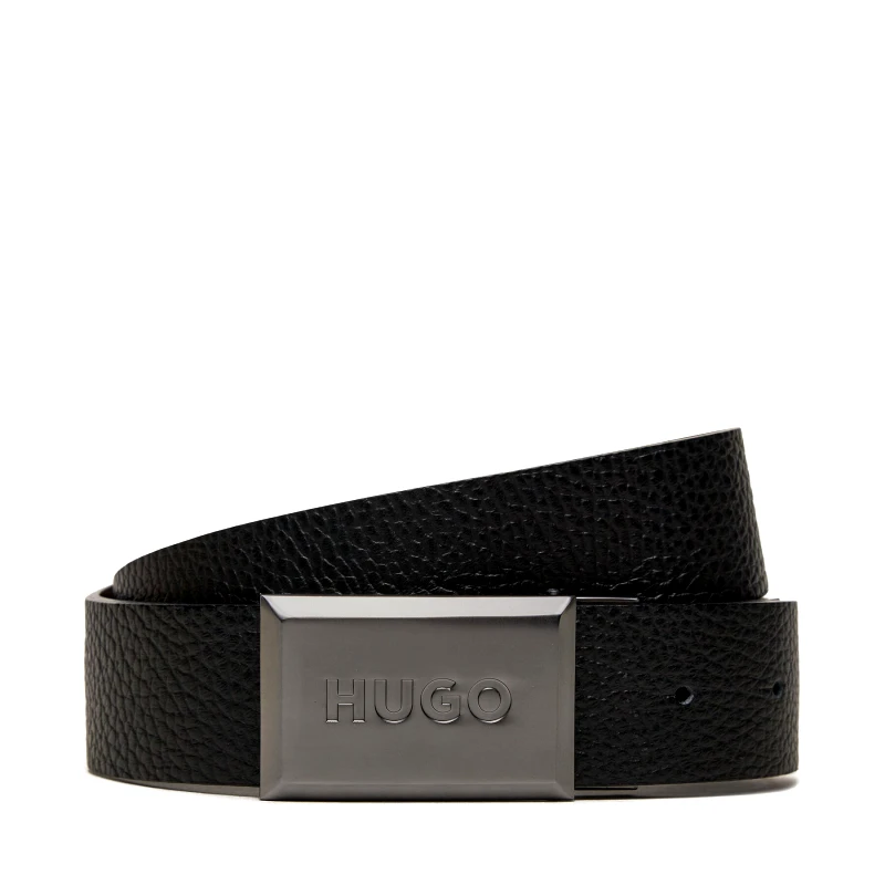 HUGO Ζώνη Ανδρική Hugo Garlond 50522605 Μαύρο
