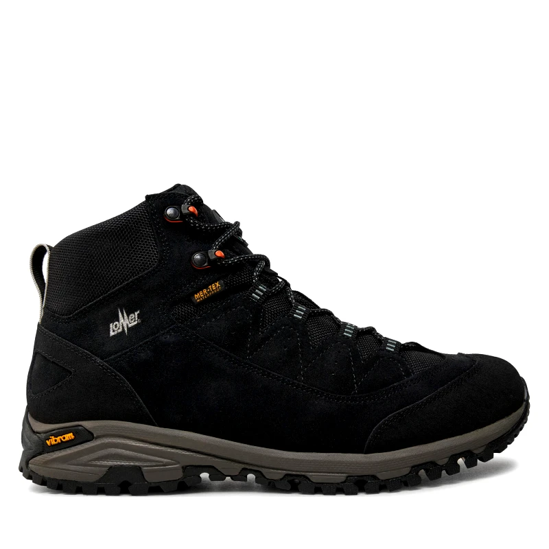 Lomer Παπούτσια πεζοπορίας Lomer Sella High Mtx Suede 30047/A Μαύρο