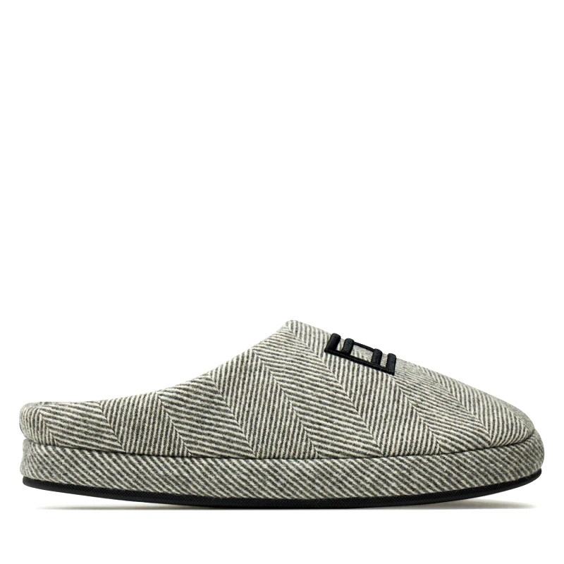 Tommy Hilfiger Παντόφλες Σπιτιού Tommy Hilfiger Flag Herringbone House Shoe FM0FM05304 Γκρι