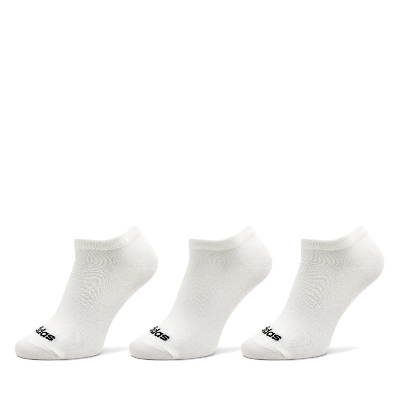 adidas Κάλτσες σοσόνια Unisex adidas Thin Linear Low-Cut Socks 3 Pairs HT3447 Λευκό