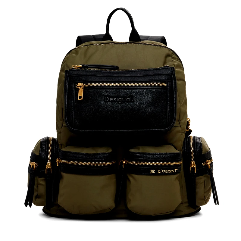 Desigual Σακίδιο Desigual Chester 24WAKY03 Χακί